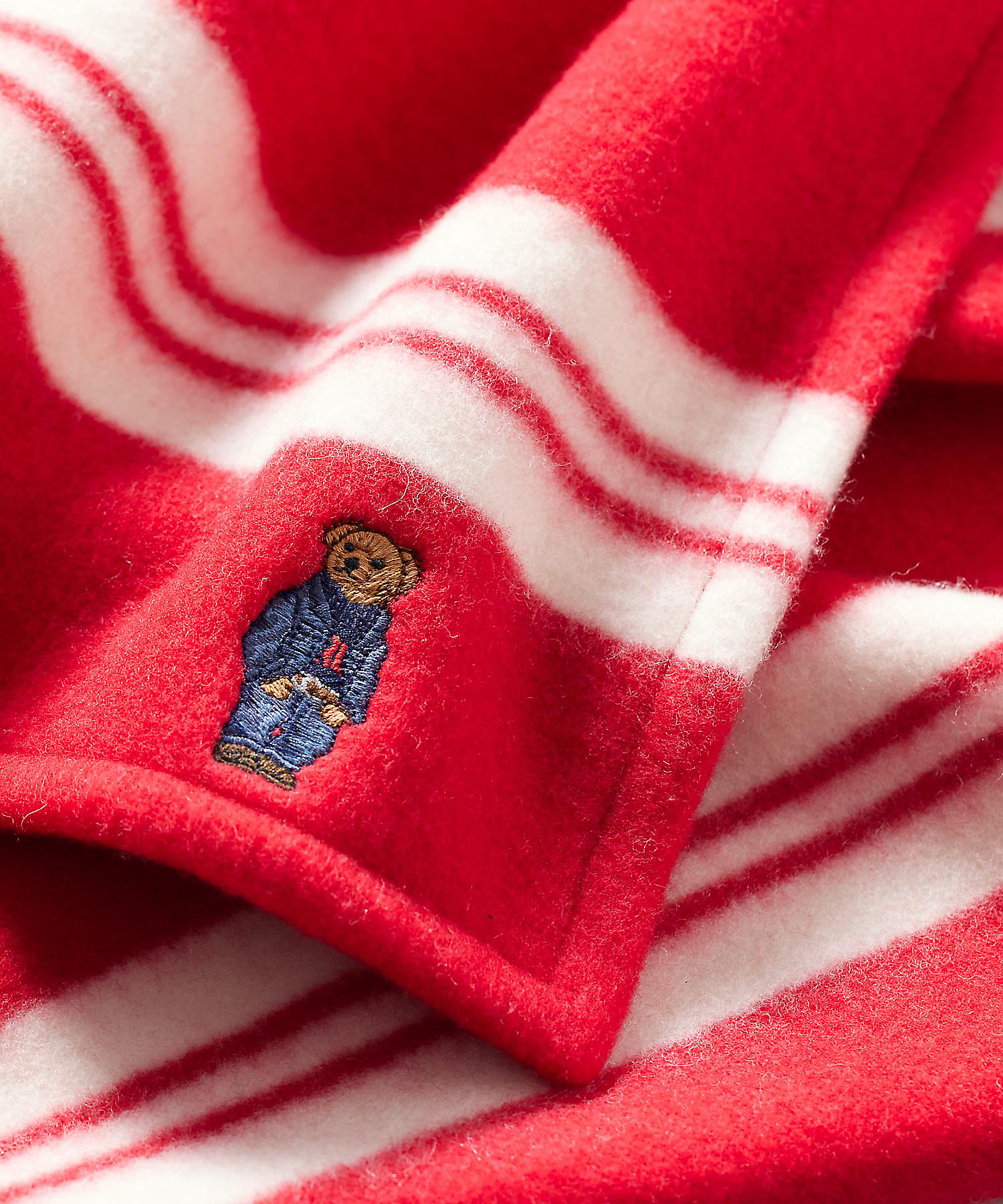 Polo ベア ストライプド ハーフ ブランケット | RALPH LAUREN HOME