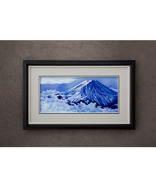 新品】陶額 富士金雲 陶板 和風 インテリア 2025年最新】陶額 富士の