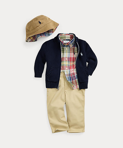 リバーシブル コットン バケット ハット