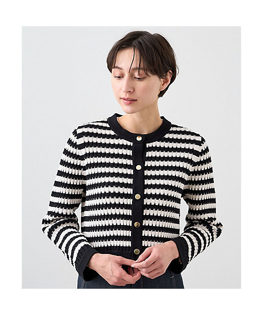 ウェーブボーダージャケット カーディガン | ANAYI/アナイ | 三越