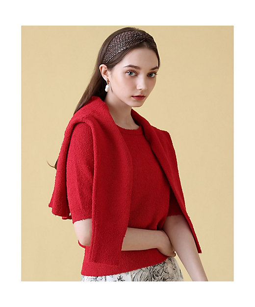 ネップスムースクルーネックカーディガン | ANAYI/アナイ | 三越伊勢丹