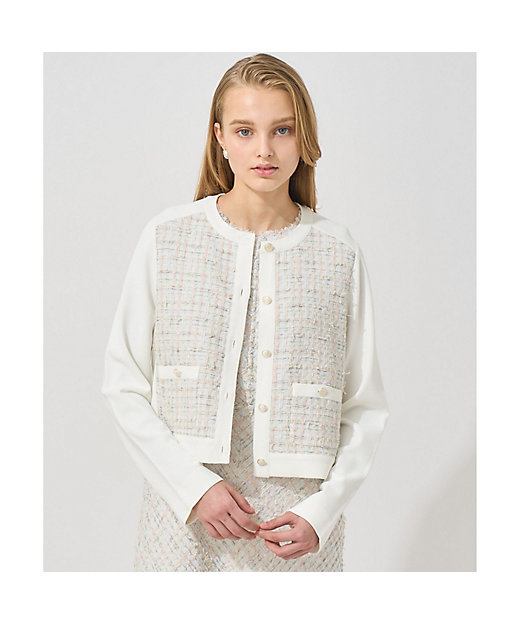 Eternal Line 2025】ミックスツイードコンビジャケット