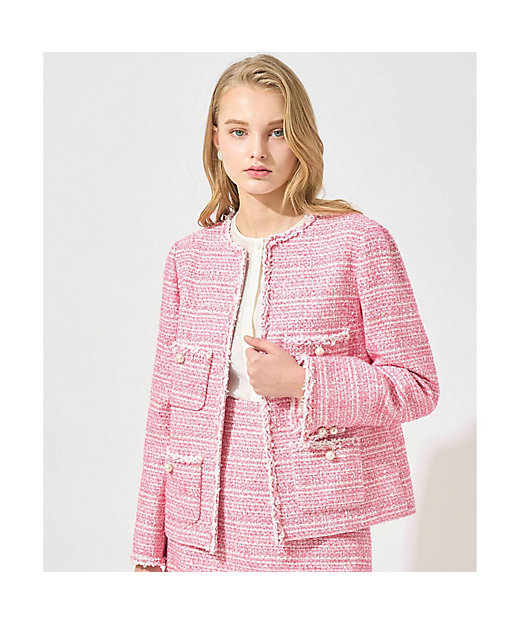 Eternal Line 2025】ミニドットツイードノーカラー