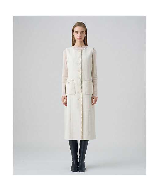 ラメスラブツイードジレワンピース | ANAYI/アナイ | 三越伊勢丹