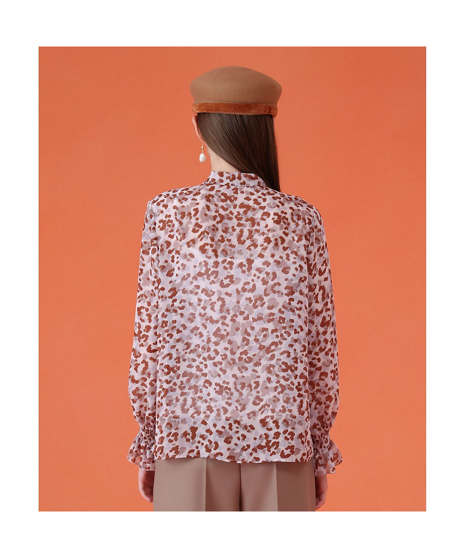 レオパードプリントリボンタイブラウス | ANAYI/アナイ | 三越伊勢丹