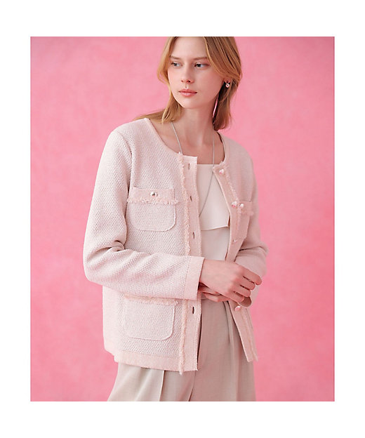 ミックスツイード ジャケットカーディガン | ANAYI/アナイ | 三越