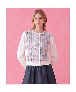 ペイントフラワープリントクルーネック プルオーバー | ANAYI/アナイ