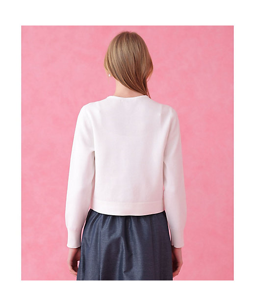 セットアップ対応商品】カラーミックスツイードコンビ カーディガン