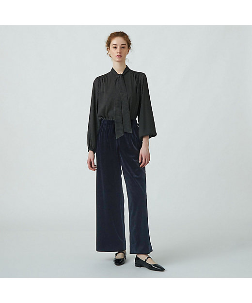 ミニドットプリント ボウタイブラウス | maison TOMORROWLAND/メゾン