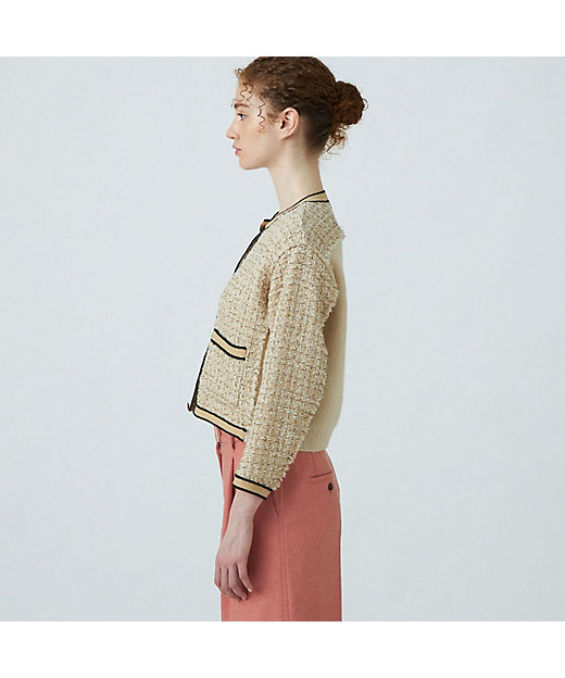 タイムセール：3月2日（月）午前9時30分迄】ニットコンビツイード