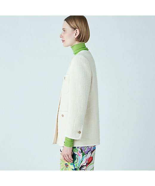 スラブコットンツイード 4ポケットジャケット | maison TOMORROWLAND