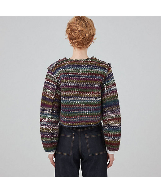 ニットボンディング クロップドジャケット | maison TOMORROWLAND