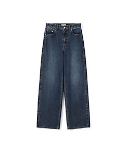 コットンデニム タックワイドパンツ | maison TOMORROWLAND/メゾン