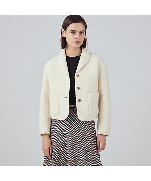 シープニット ショールカラージャケット | maison TOMORROWLAND/メゾン