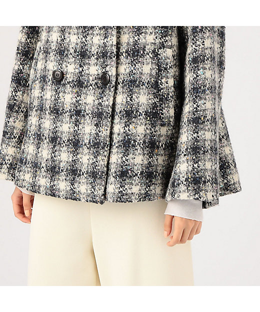 ブリエネップツイード ハーフコート | maison TOMORROWLAND/メゾン