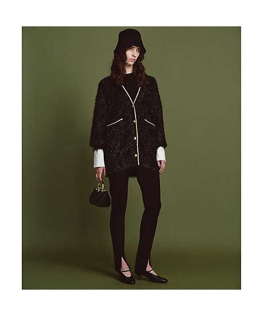 シャイニーフェザーカーディガン | allureville (Women)/アルアバイル