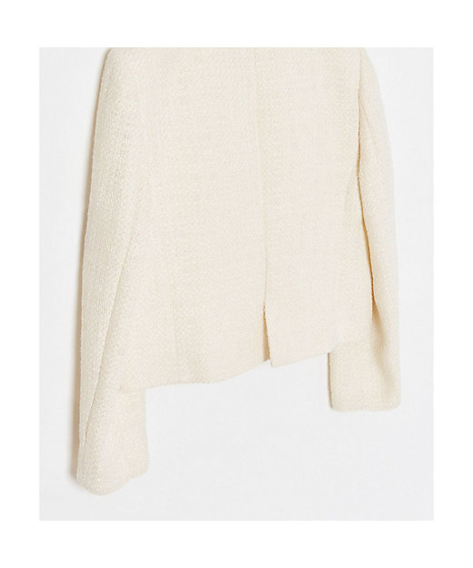 ファンシーツィードクルーネックジャケット | allureville (Women