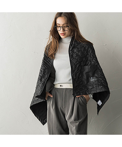 MIZUNO】ブレスサーモブランケットケープ≪発熱素材／洗濯機で