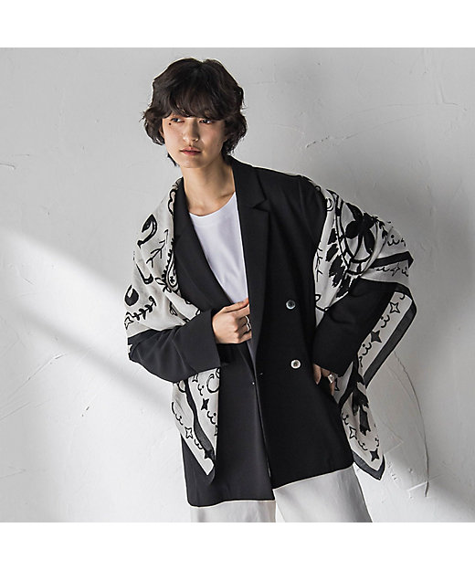 えらべるSET UP】叶えるダブルブレストジャケット≪手洗い可能