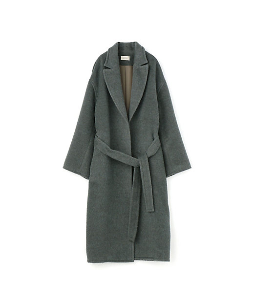 ウールアルパカモヘヤシャギー ベルテッドコート | maison