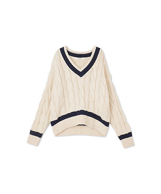 チルデンニットVネックプルオーバー≪手洗い可能≫ | VICKY（Women