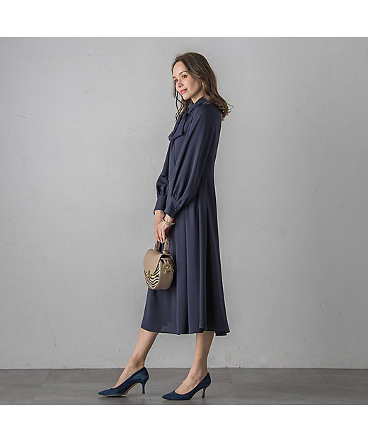 ボウタイワンピース≪手洗い可能≫ | Viaggio Blu (Women)/ビアッジョ