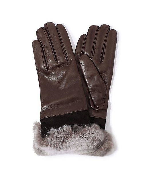 CARIDEI ファーコンビグローブ | maison TOMORROWLAND/メゾン