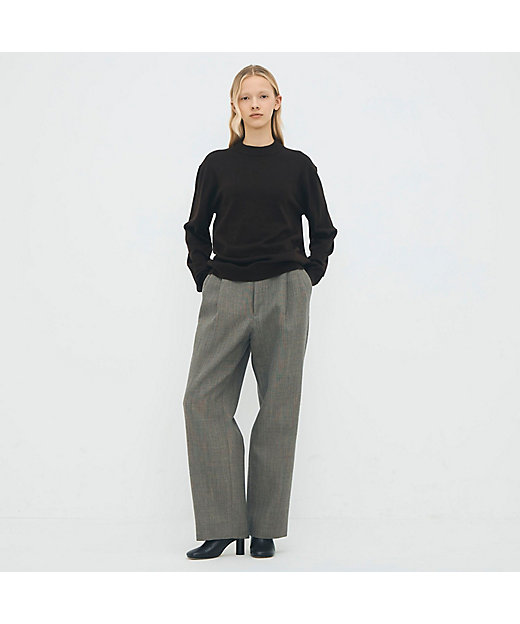 コットンカシミヤ プレーンモックネックプルオーバー | CABaN/キャバン