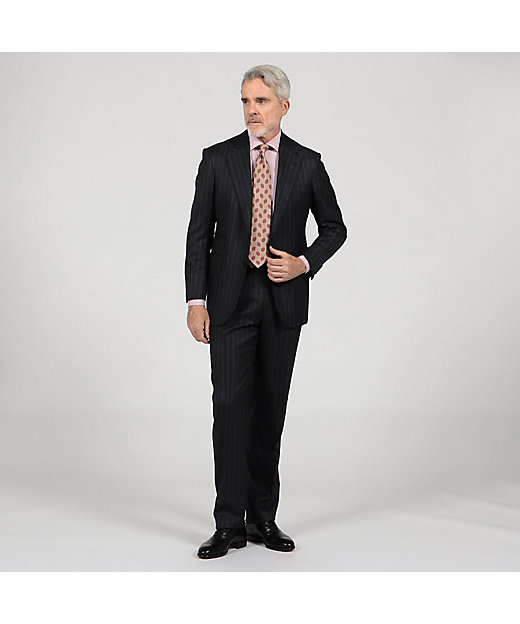 ウール シングルブレステッド2Bスーツ ISLAND FLEECE E