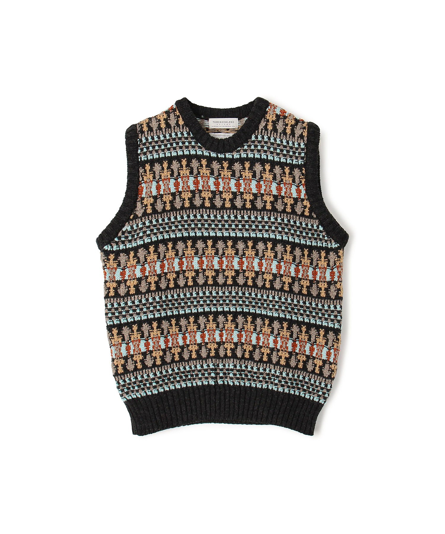 別注】Redeux メリノウールフェアアイル柄 クルーネックニット