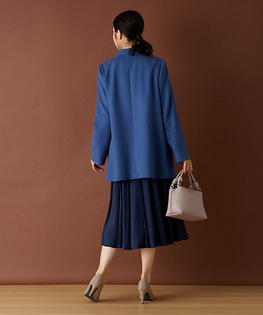 カシミヤスタンドカラーコート【深喜毛織 】 | Leilian (Women