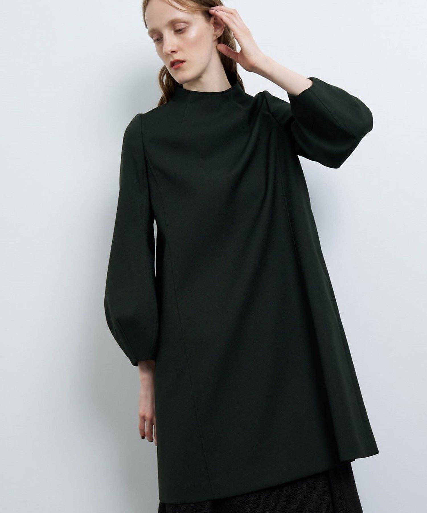ボトルネックコクーンスリーブワンピース | LANVIN en Bleu (Women
