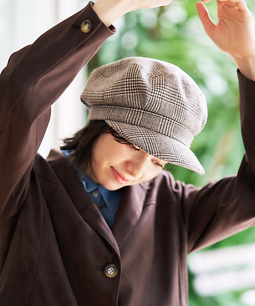 チェックキャスケット | CARA O CRUZ (Women)/キャラ・オ・クルス