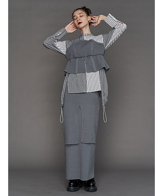 KNIT BUSTIER DOCKING SH【セットアップ着用可能