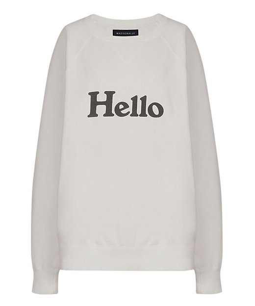 スウェット HELLO SWEAT L／S URAKE DYED