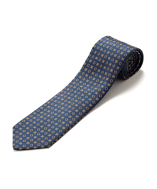 シルクプリントペイズリー柄ネクタイ「479071