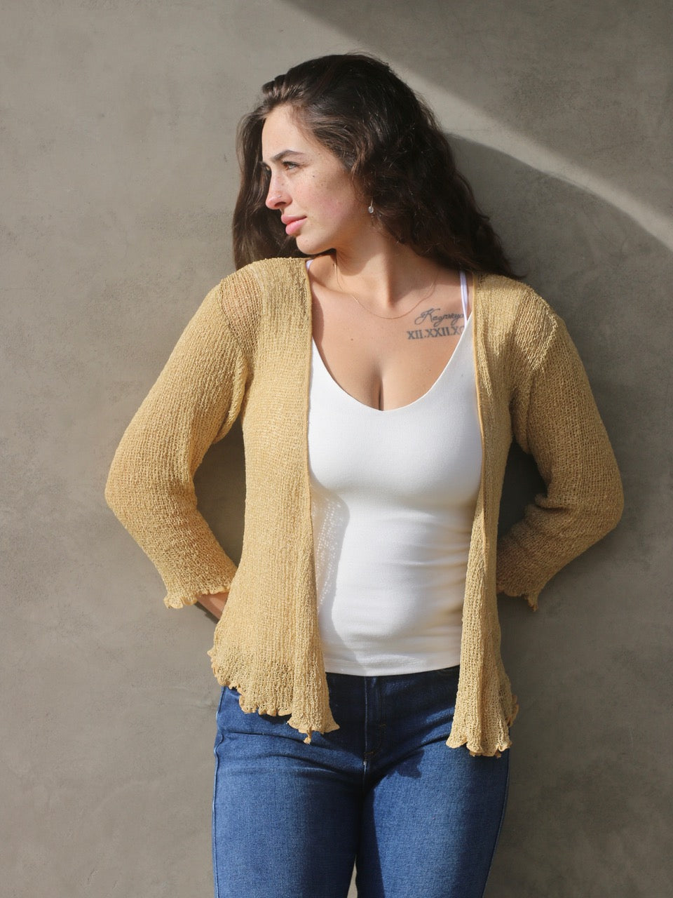 S 21 Double Knit Shrug – Island Tribe Knits