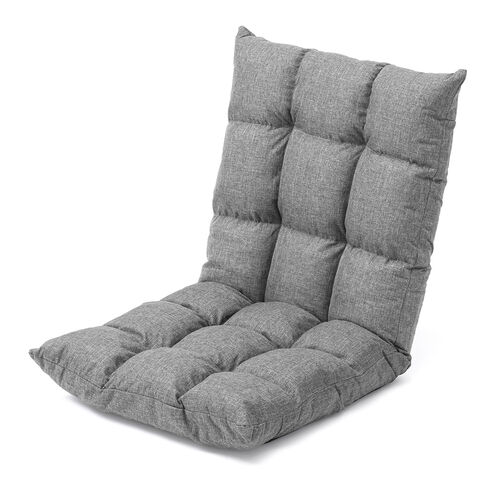 ふわふわ座椅子 ファブリック生地 42段階リクライニング 低反発