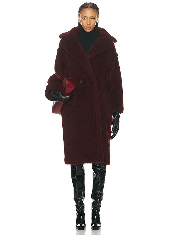 Max Mara Tedgirl Coat in Cherry | FWRD