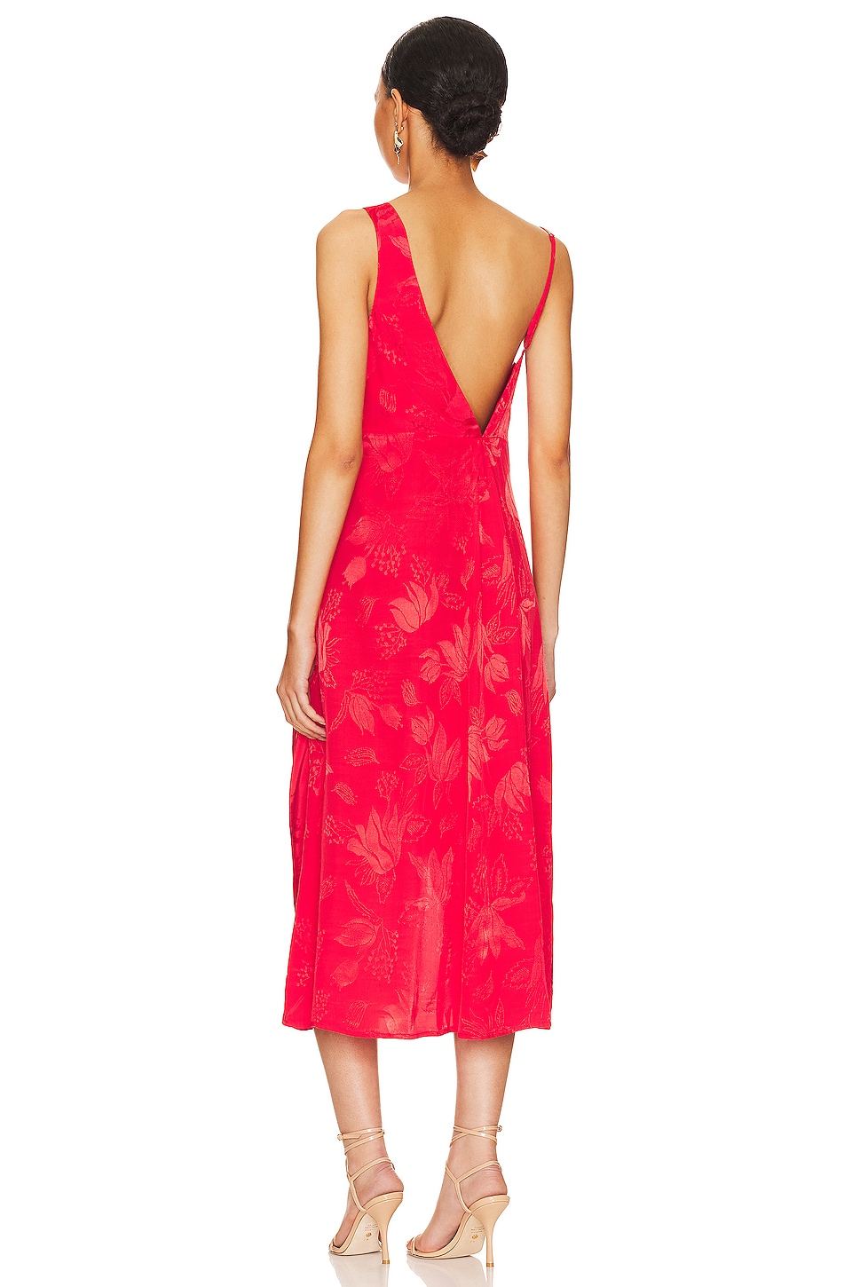 For Love & Lemons Ilana Midi Dress in Red | REVOLVE