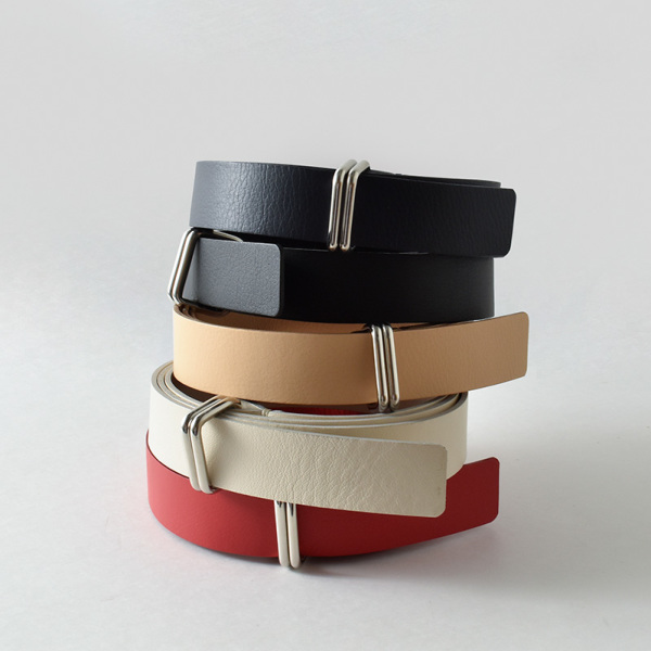 R & D.M.Co- オールドマンズテーラー カウレザー ダブルバックル