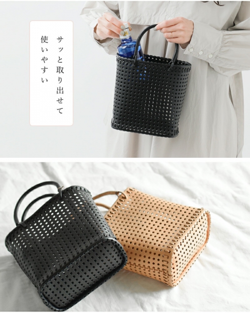 irose イロセ カウレザー ミニ カゴ バッグ M “KAGO” bag-k08-fn