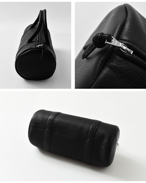 Aeta アエタ DA127 ディアレザー シリンダー ボストンバッグ “DEER