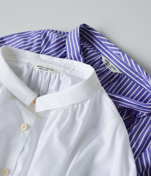 atelier naruse アトリエナルセ コットン スタンド オフ カラー