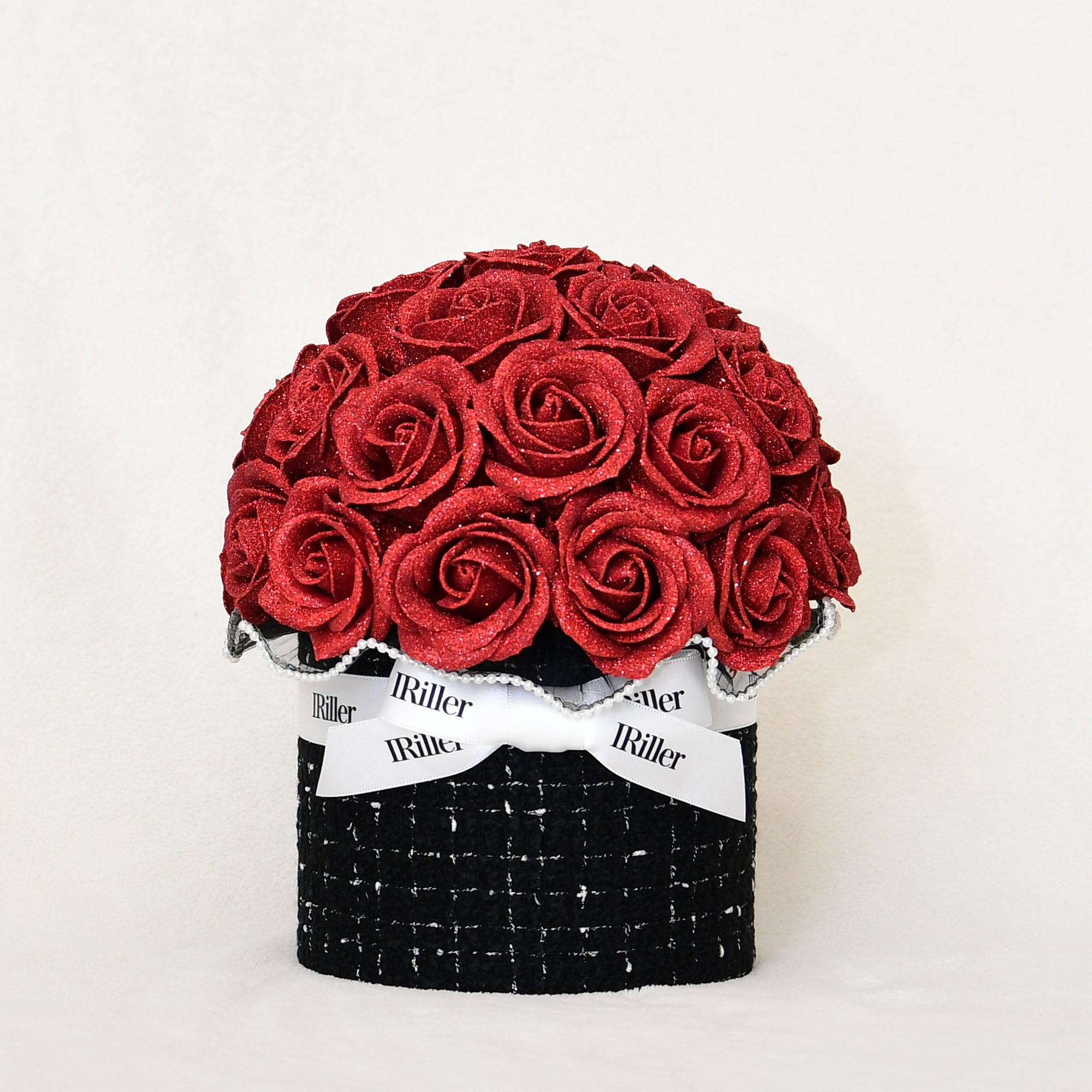 グリッターローズ 30本サイズ 尾州ツイードボウルブーケ｜【公式