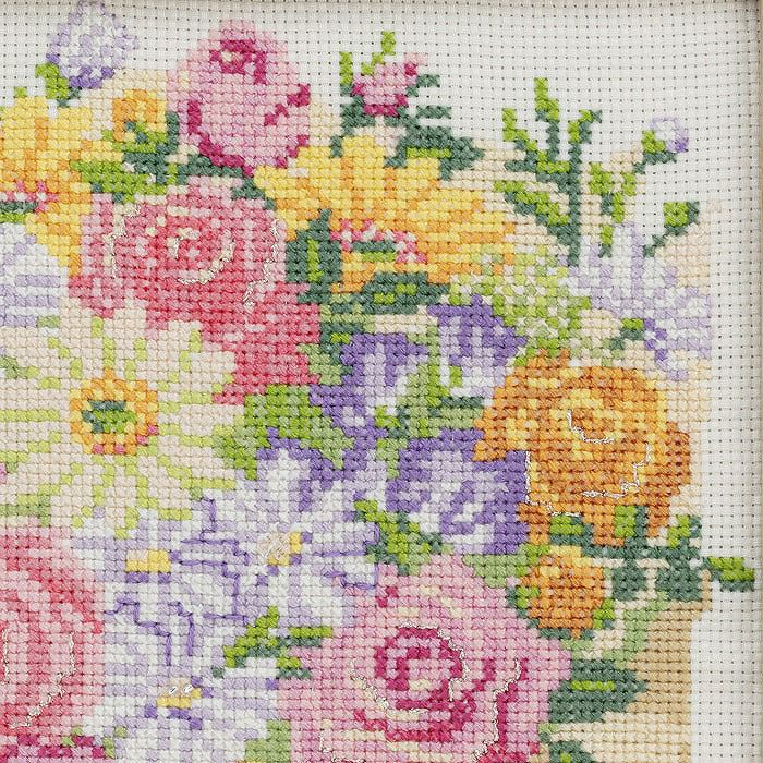 クロスステッチフレーム＜flower gift＞ | リバティ 生地、編み物