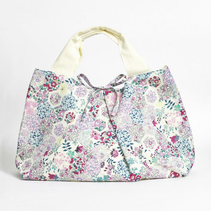 タックトートバッグS＜P9＞（材料セット） | リバティ 生地、編み物