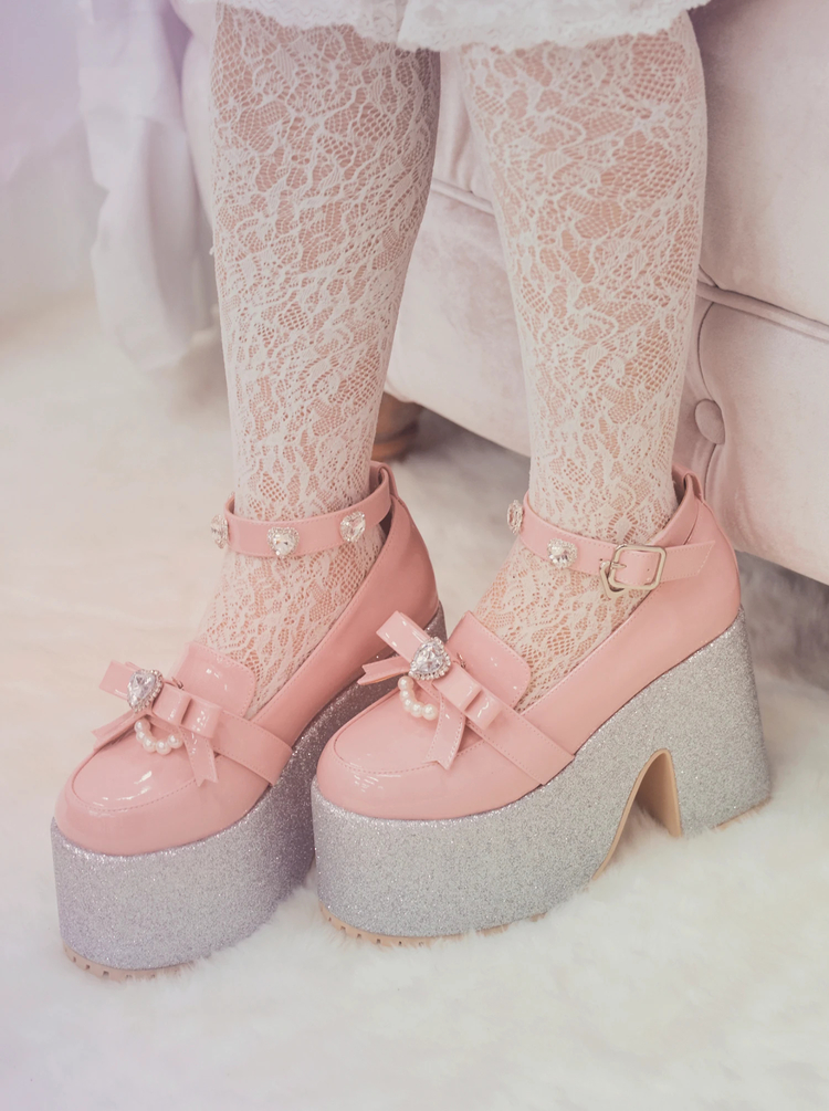 エナメルリボン厚底ローファー - Ank Rouge(アンクルージュ)の