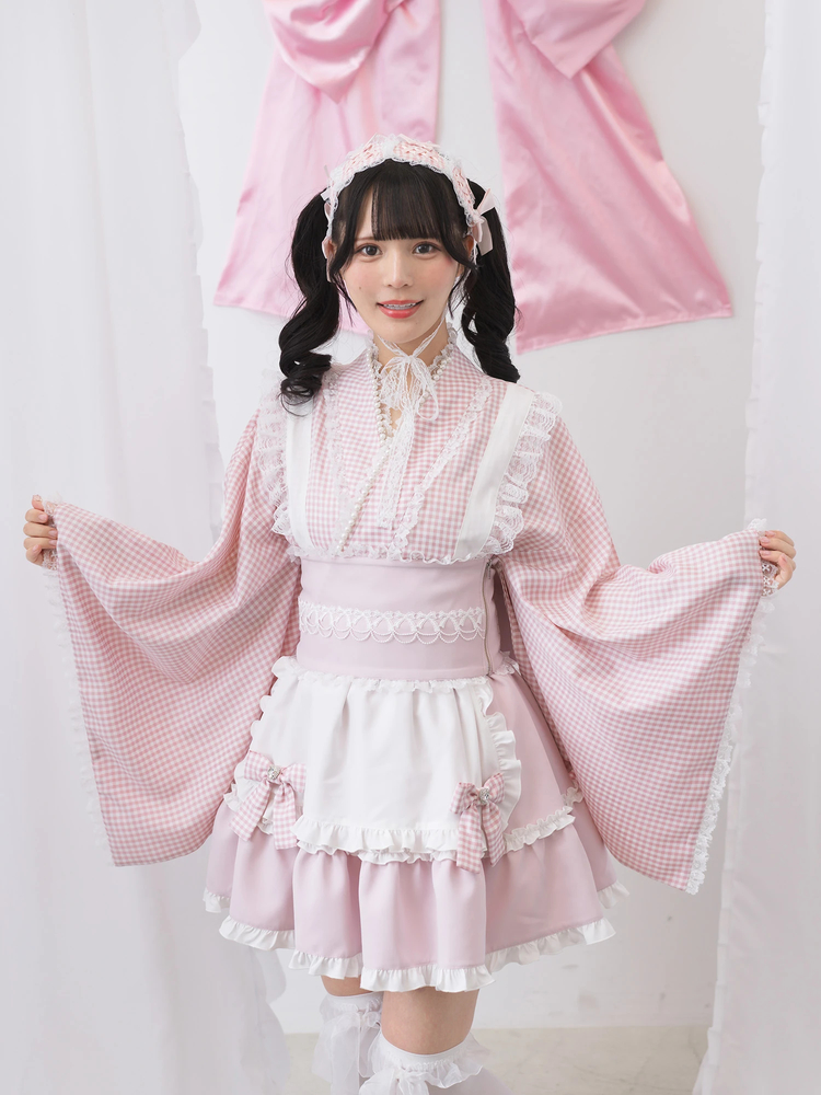 ギンガムメイド浴衣ドレス - Ank Rouge(アンクルージュ)の浴衣