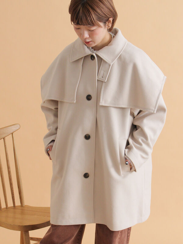 セール】 ケープコート（ブラック/ベージュ/ブラウン/アウター/コート